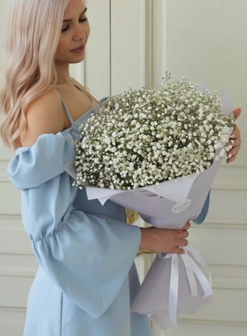 Букет из гипсофилы &laquo;Снежинка&raquo; от интернет-магазина цветов в 