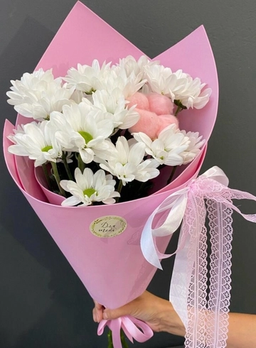 Букет &laquo;Комплимент из хризантем&raquo; от интернет-магазина цветов в 