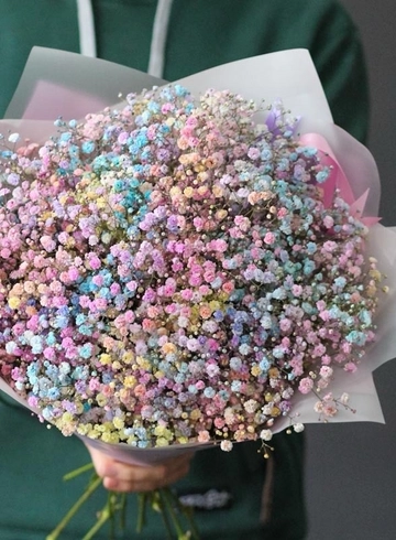 Букет &laquo;Радужная гипсофила&raquo; от интернет-магазина цветов в 