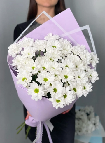 Букет хризантем «Улыбка» от интернет-магазина цветов в 