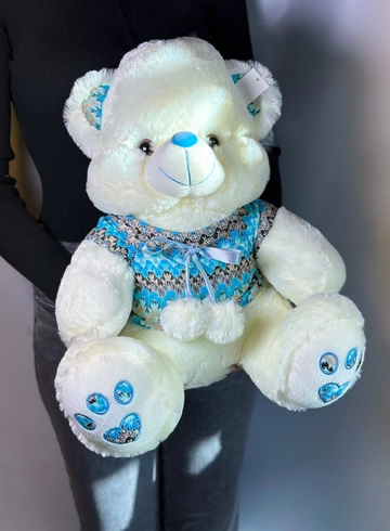 Медвежонок в голубом свитере  от интернет-магазина цветов в 