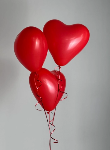 3 Шара сердце  от интернет-магазина цветов в 