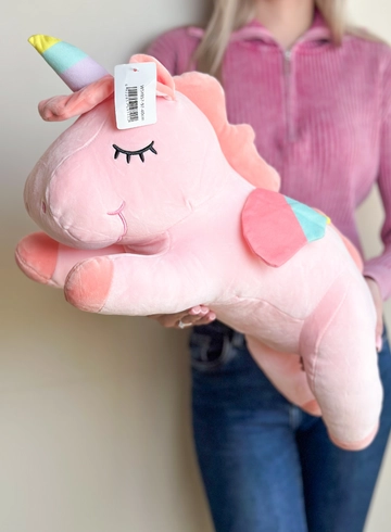 Большой розовый единорог  от интернет-магазина цветов в 