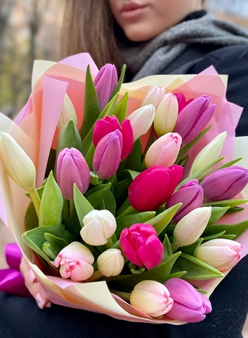 Букет тюльпанов #4 от интернет-магазина цветов в 