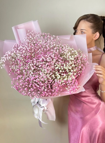 Букет гипсофил &laquo;Розовое настроение&raquo; от интернет-магазина цветов в 