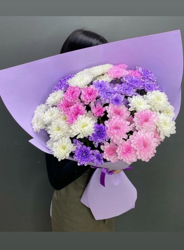 Букет из 11 хризантем «Сиренити» от интернет-магазина цветов в 