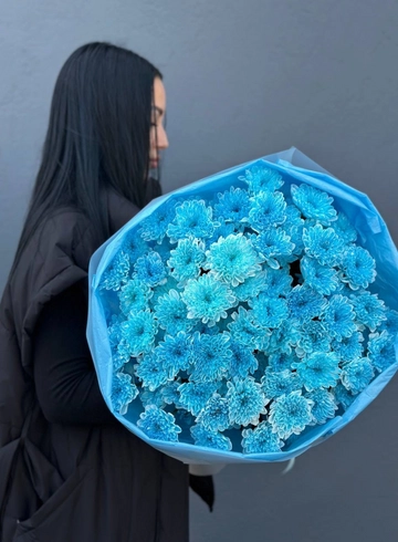 Букет хризантем «Аквамарин» от интернет-магазина цветов в 