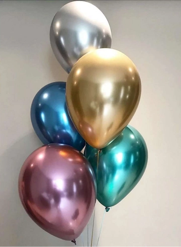 Фонтан из 5 Шаров цвета металлик  от интернет-магазина цветов в 