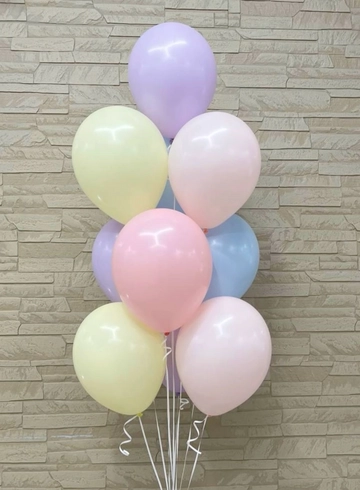 Фонтан из 15 Шаров цвета Пастель от интернет-магазина цветов в 